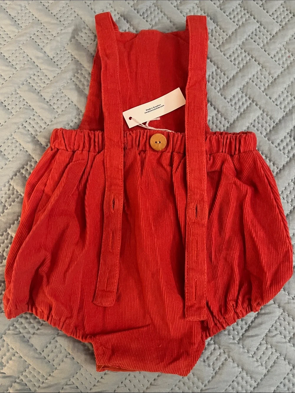 Soor Ploom  Oona Corduroy Suspender Baby Romper